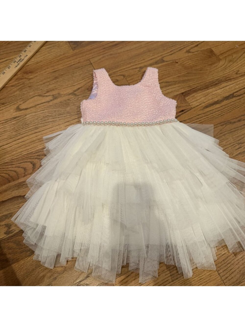 Couture Princess Pink and white Dress Size 2t